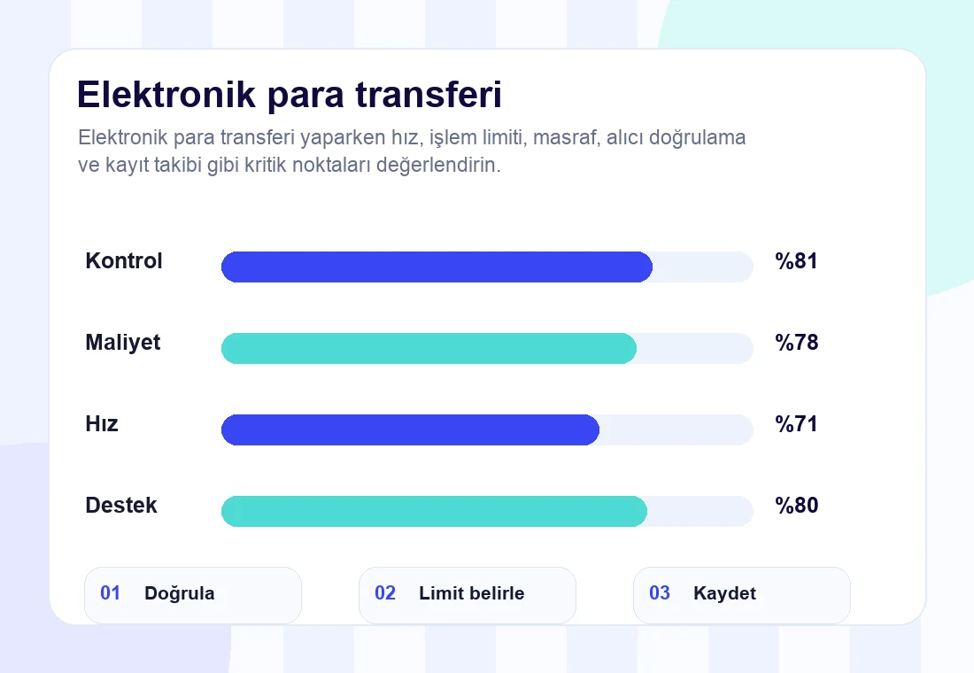 elektronik para transferi rehberi için infografik