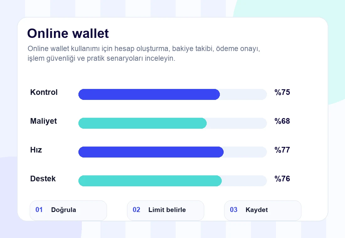 online wallet rehberi için infografik